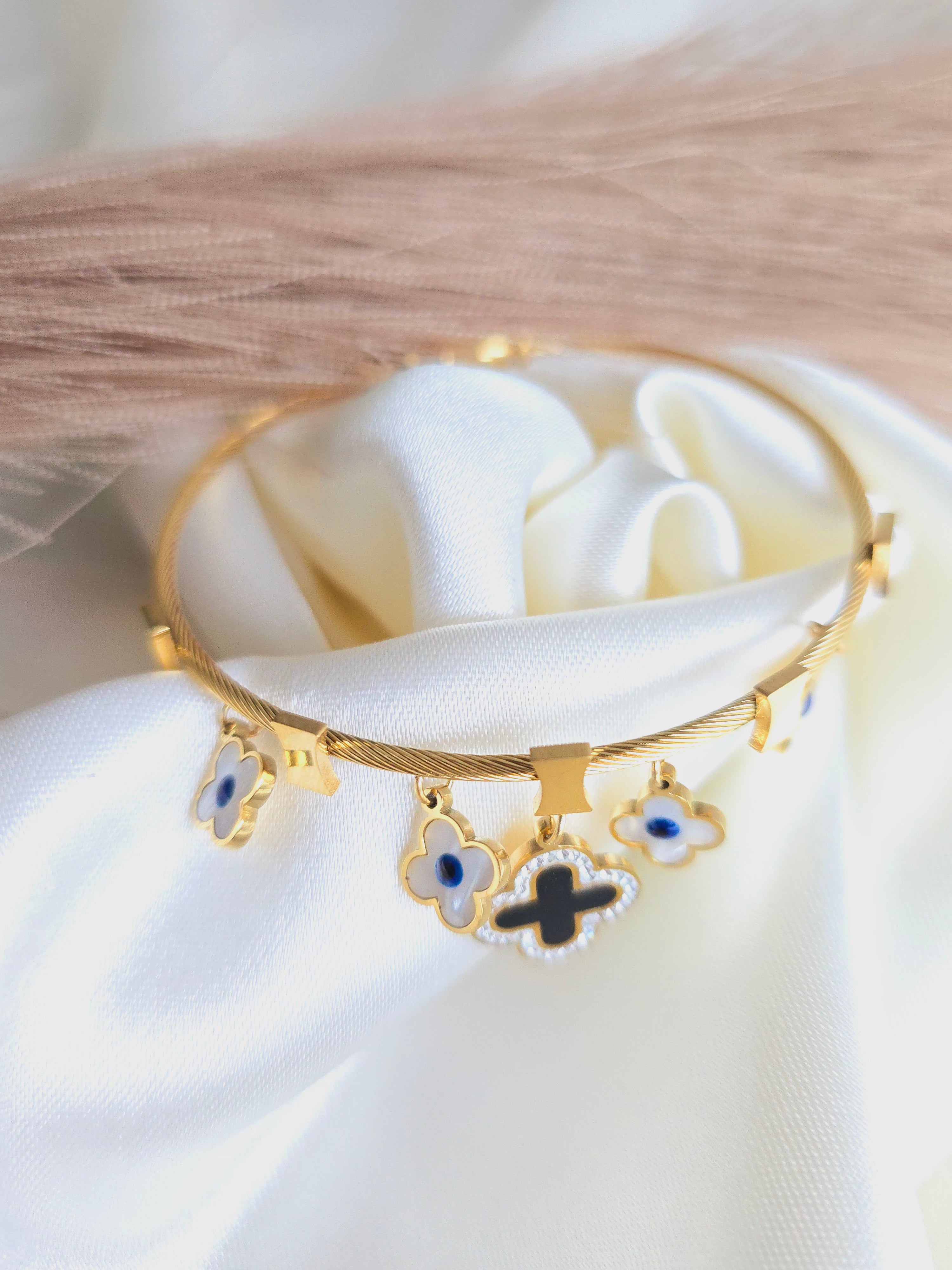 Enchanted Clover Charm Bracelet